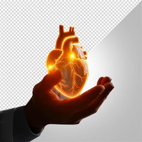 Premium Psd A Human Heart Isolated On White Background