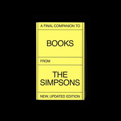 A Final Companion To Books From The Simpsons (Updated Version ...