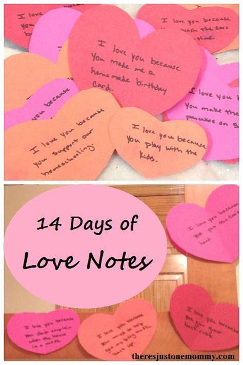 14 Days Of Love Notes Simple Valentines Day Idea Kinder Valentines
