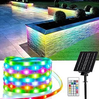 Amazon Thumok Solar Led Strip Lights Outdoor RGB 16 4FT Music Sync