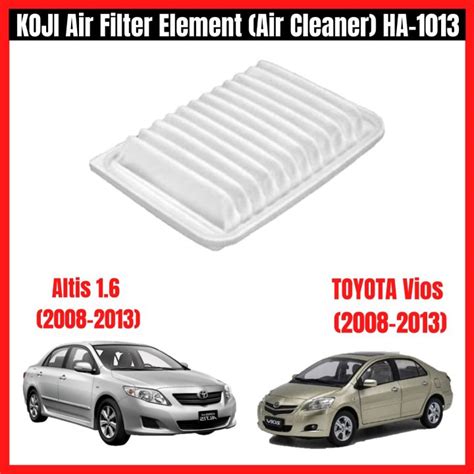 Koji Air Filter Element Air Cleaner Ha For Toyota Vios Gen