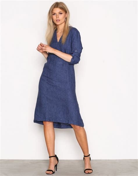 Morris Sandrine Dress Loose Fit Mekko Blue Vaatekauppa24 Fi