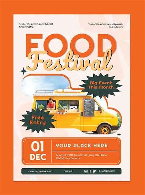 Food Festival Flyer Template Psd Artofit