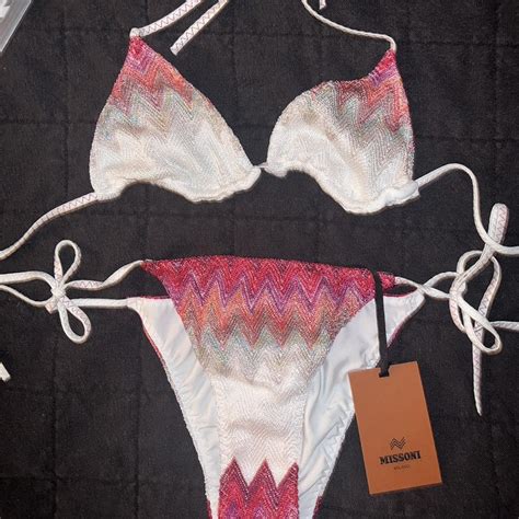 Missoni Womens Multi Swimsuit One Piece Depop