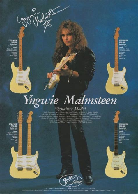 Yngwie Malmsteen Signature Model Guitar Ad Yngwiemalmsteen Malmsteen