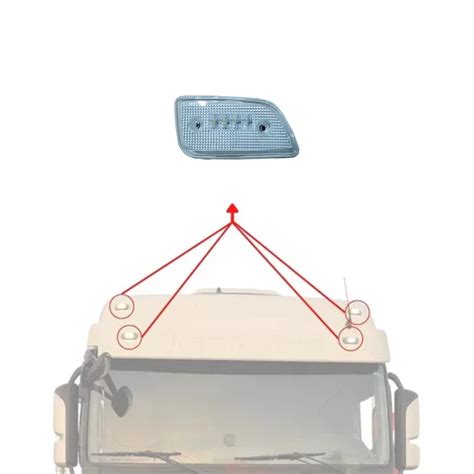 Lanterna Led Quebra Sol Mb New Actros Le Brutoexpress Tudo Para