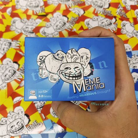 Jual Kartu Permainan Meme Mania Lucu Limited Edition Blue Exclusive