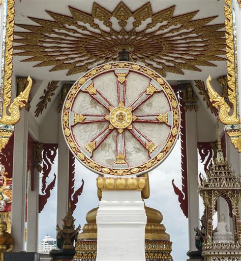 La Roue Du Dharma Dharmachakra Symbole Du Bouddhisme Bouddha Bouddhisme