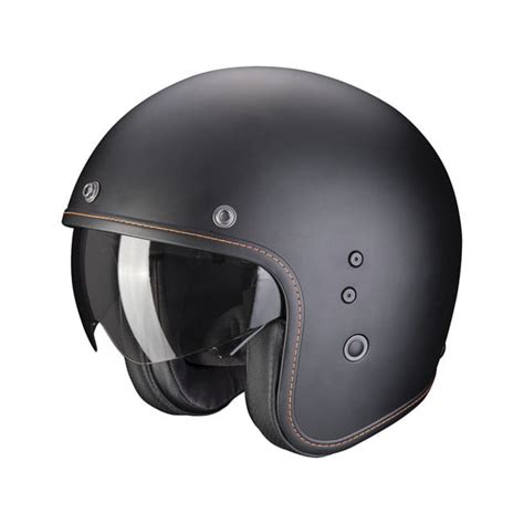 Scorpion Belfast Evo Solid Helmet Matte Black Kask Otwarty Z Blend