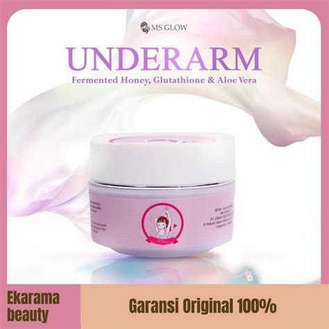 Jual Underarm Ms Glow Cream Pemutih Ketiak Dan Bagian Lipatan