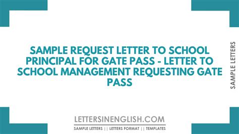 Sample Gate Pass Letter