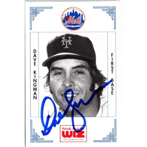 Autograph Warehouse Dave Kingman Signed New York Mets Wiz