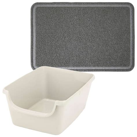 Frisco High Sided Cat Litter Box Extra Large Gray 24 In