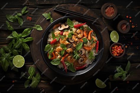 Premium Photo Spicy Vegetable Stir Fry