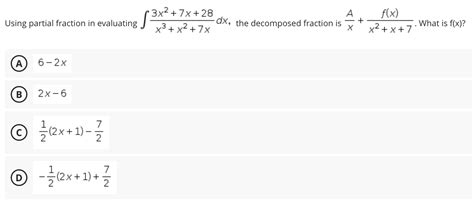 Answered Using Partial Fraction In Evaluating A Bartleby