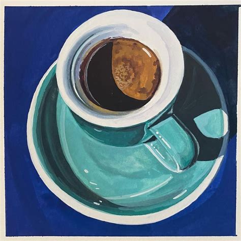 Kate Jarvik Birch’s Instagram Post “ Sold Daily Painting 2021 4 Espresso Anyone Gouache