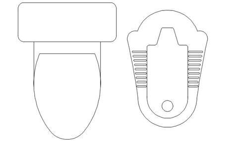 Different types of toilet blocks in AutoCAD 2D drawing, dwg file, CAD ...