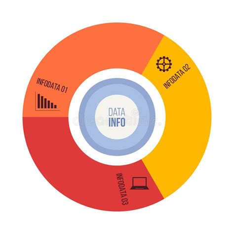 Infographic Vector Template Circle With 3 Steps Or Parts Stock Vector Illustration Of