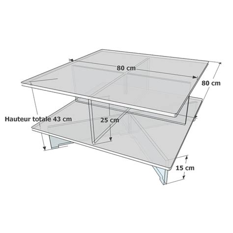 Table Basse Carrée Table Basse Form Xl