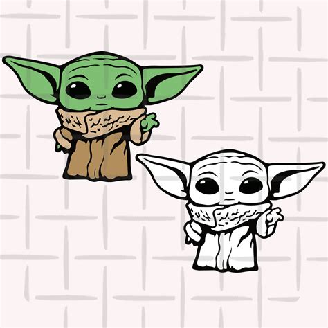 174 Baby Yoda Images Svg Svg Png Eps Dxf File