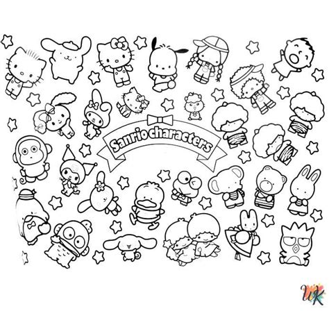 Sanrio Coloring Pages For Kids - ColoringPagesWK.com