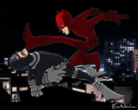 Daredevil VS Bullseye by ebbewaxin on DeviantArt