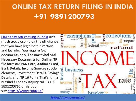 Ppt Income Tax Return E Filing In India Powerpoint