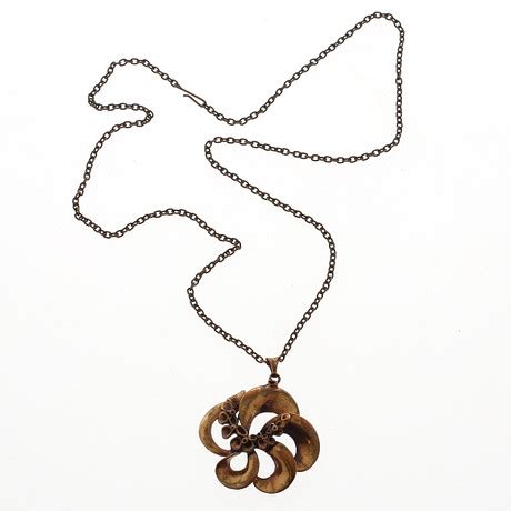 Collier Brons Kalevala Koru Finland Talets Anda H Lft Smycken