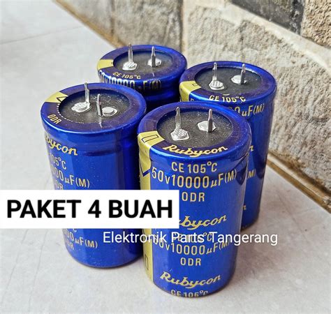 Paket Buah Kapasitor Elco Uf V Rubycon Capacitor Elco