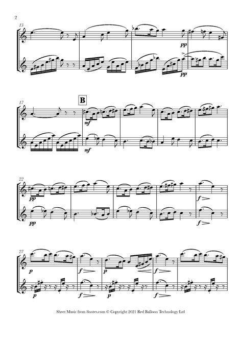 Fauré Sicilienne Op 78 Sheet music for Flute Duet 8notes