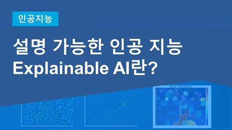 설명 가능한 인공 지능 Explainable AI란 YouTube