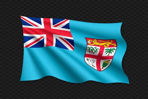 Premium Vector 3d Waving Flag Of Fiji Vector Illustration