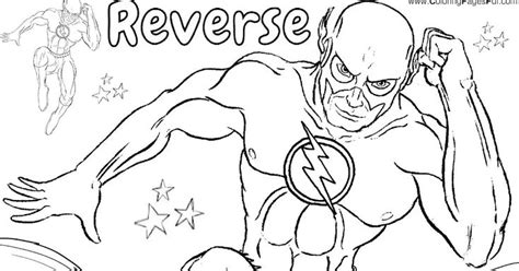 Reverse Flash Coloring Pages