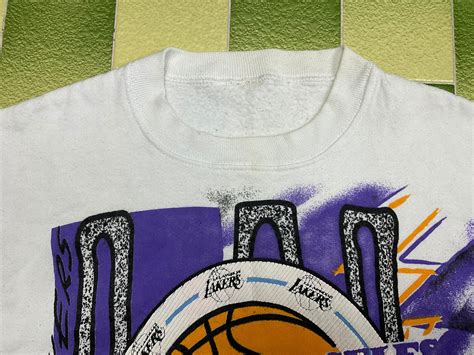 Vintage NBA Los Angeles Lakers Sweatshirt Big Printed American - Etsy