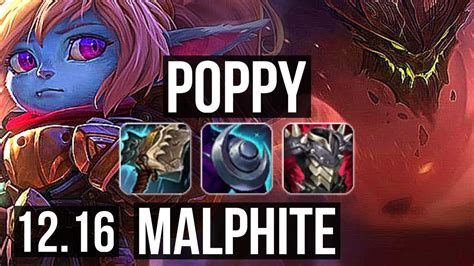 POPPY Vs MALPH TOP 2000 Games 3 1 9 1 5M Mastery KR Master