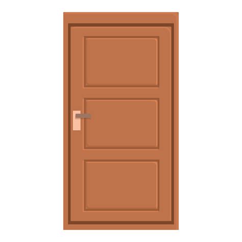 Ajar Door Icon Cartoon Vector Home Exterior 14801691 Vector Art At