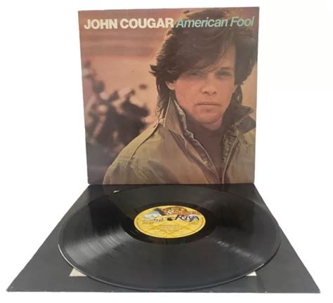 JOHN COUGAR American Fool LP Record Inner A1 B1 RVLP16 RIVA 1982