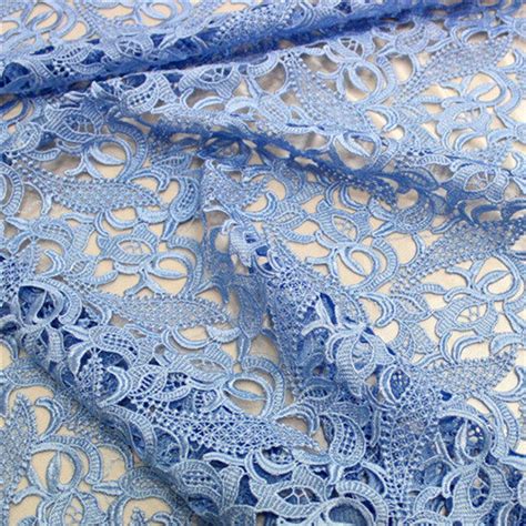 Yard Light Blue Venise Lace Fabric Elegant Fine Lace Etsy