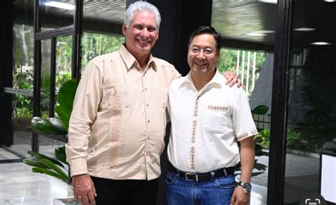 Luis Arce Agradece A Ra L D Az Canel Y Al Pueblo Cubano Por La