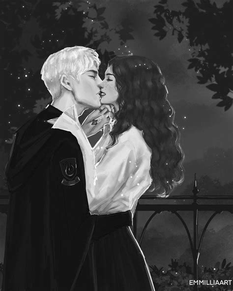 Pin On Dramiona Dramione Dramione Fan Art Draco And Hermione