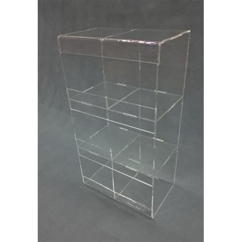 Espositore In Plexiglass 6 Tasche A Cubo