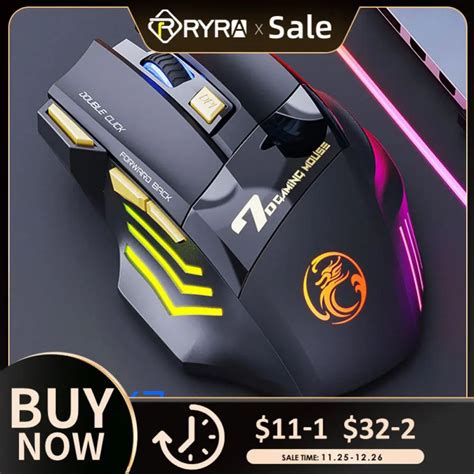 Ryra Imice Rat N Inal Mbrico Para Juegos Mouse Inal Mbrico Con Doble