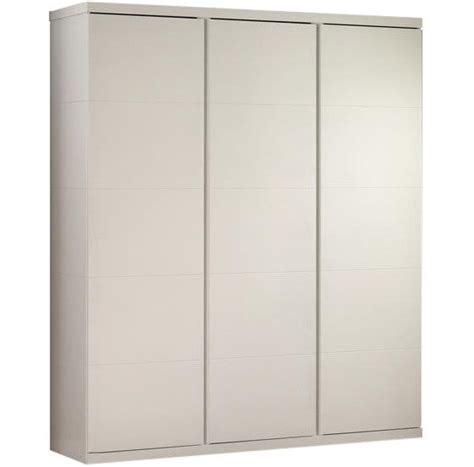 Vipack Armoire 3 portes bois laqué blanc Lara LesTendances fr