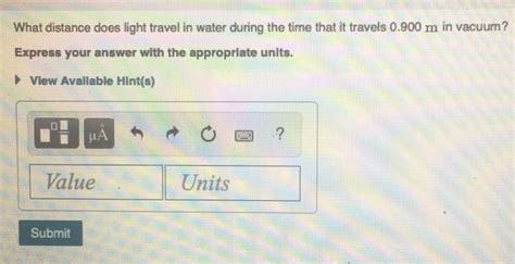 Solved Part A How Long In Ns Does It Take Light To Travel Chegg