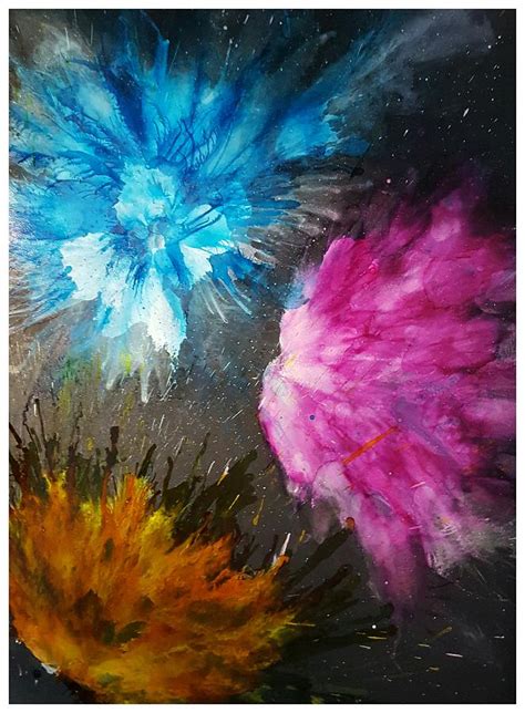 Flower Burst Painting By Cindy Rothery Fine Art America