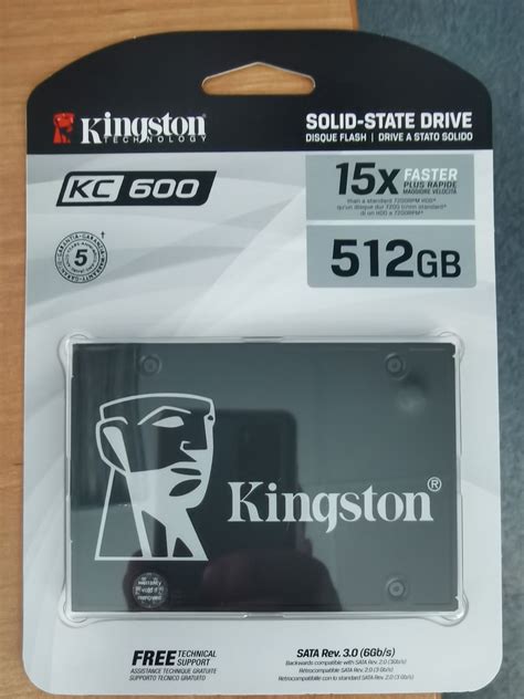 SSD диск Kingston 2 5 KC600 512 Гб SATA III NAND 3D TLC SKC600 512G