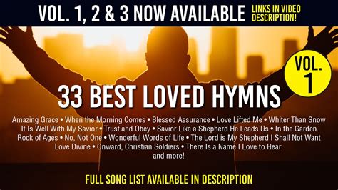 33 Best Loved Hymns 1hr Amazing Grace Old Rugged Cross Onward