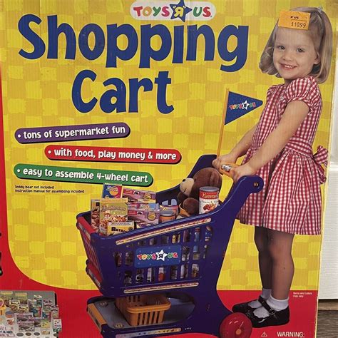 1999 Toys R Us Kids Shopping Cart New Complete Pretend Play Food Money RARE | eBay | Toys r us ...