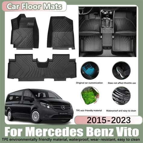 Rhd Car Floor Mats For Mercedes Benz Vito W V Class