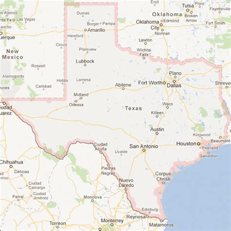 map of texas